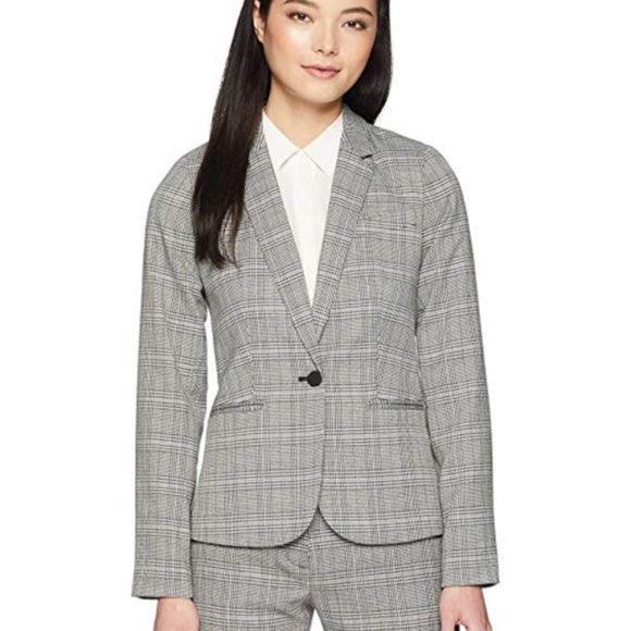 calvin klein plaid blazer